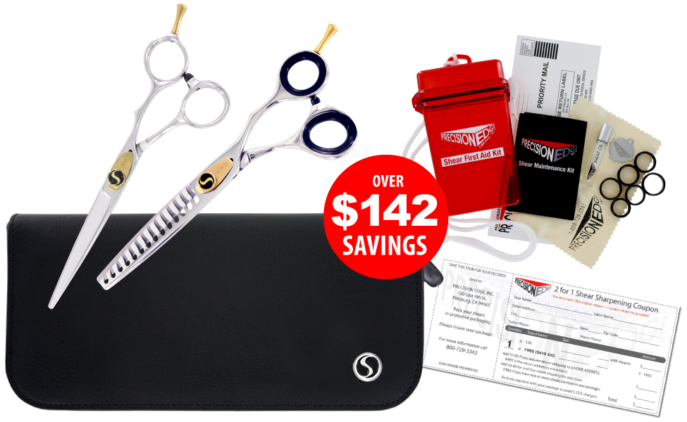 Professional Hair Shears & Thinning Shears & Shear - Scissors (975x600), Png Download
