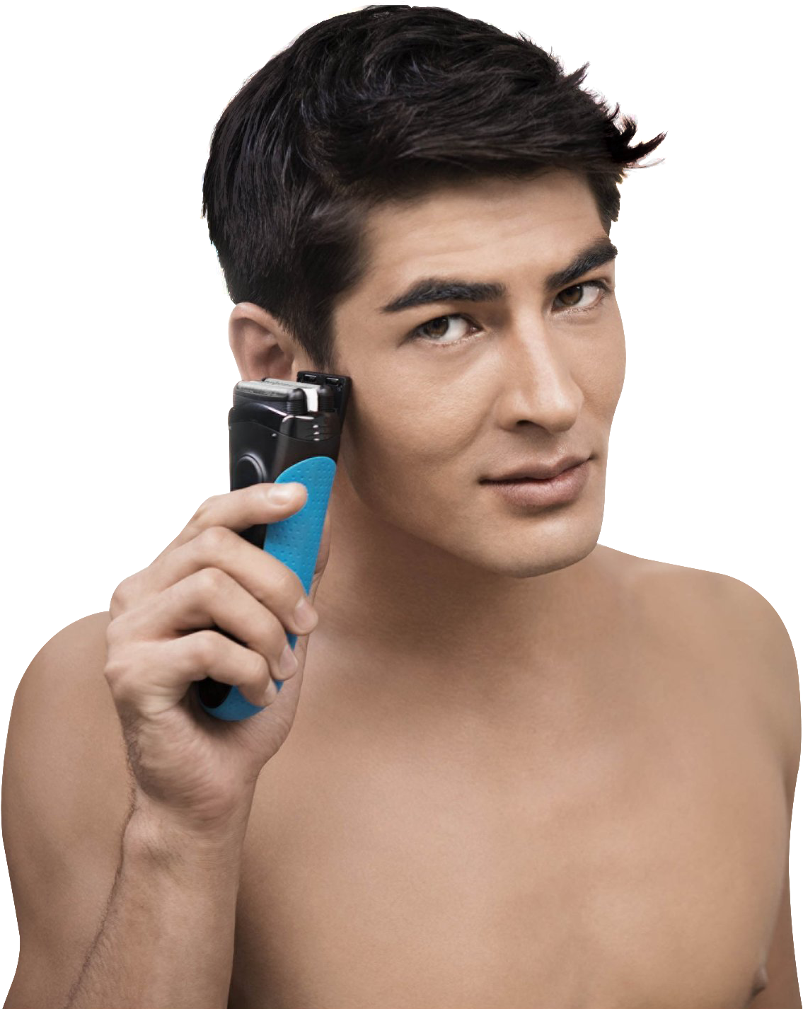 Man With Hair Trimmer Png - Braun Series 3 3080 Wet And Dry Electric Foil Shaver (1239x1455), Png Download