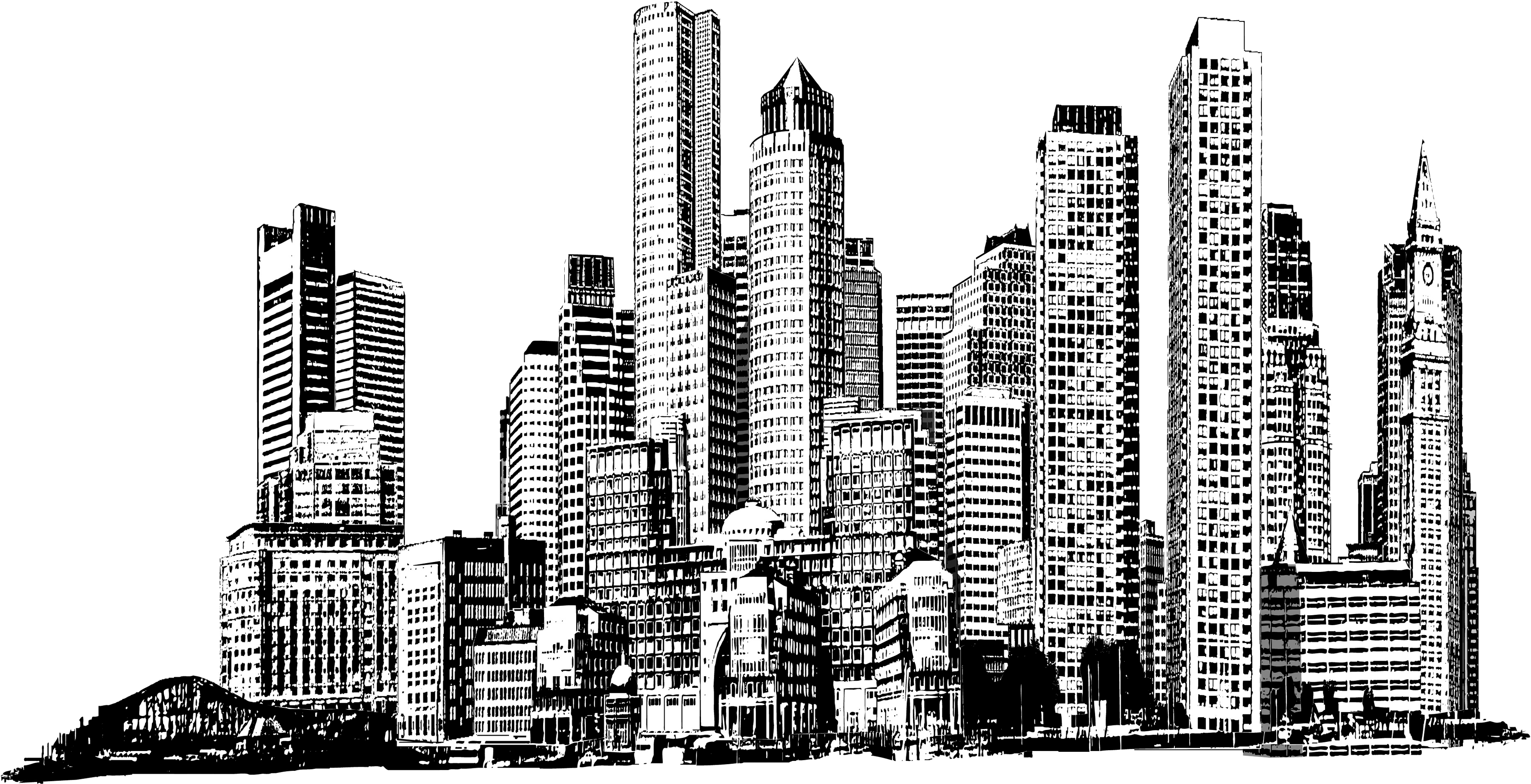 Boston Skyline - Building (4000x4000), Png Download
