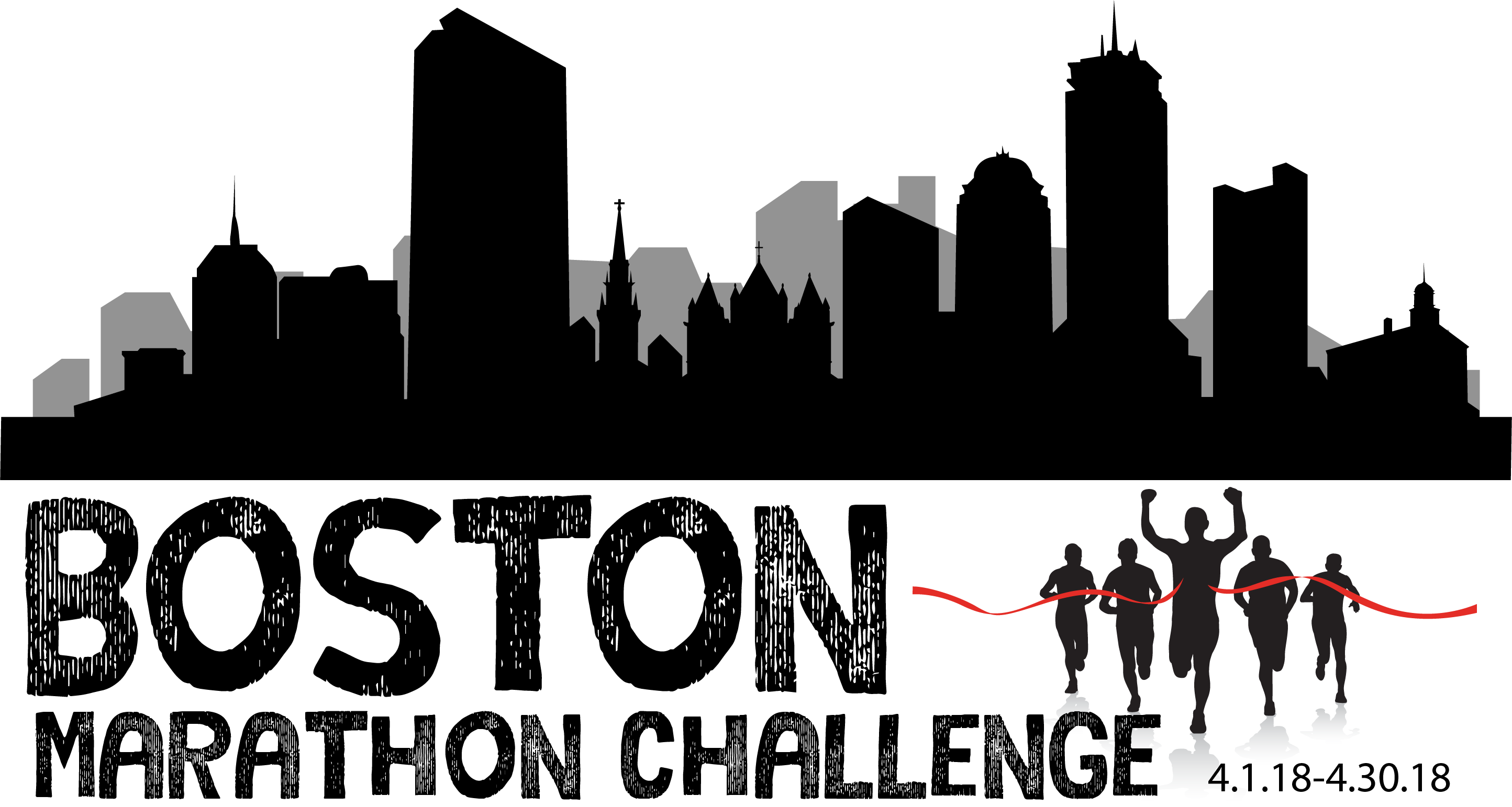 Boston Skyline Silhouette (2888x1543), Png Download