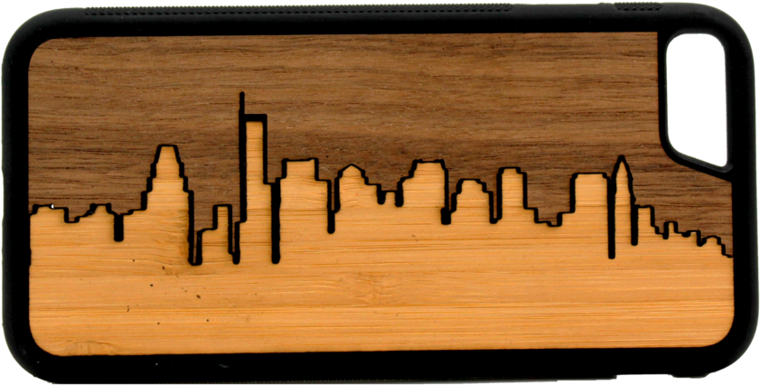 Slim Wooden Phone Case - Mobile Phone (1024x908), Png Download