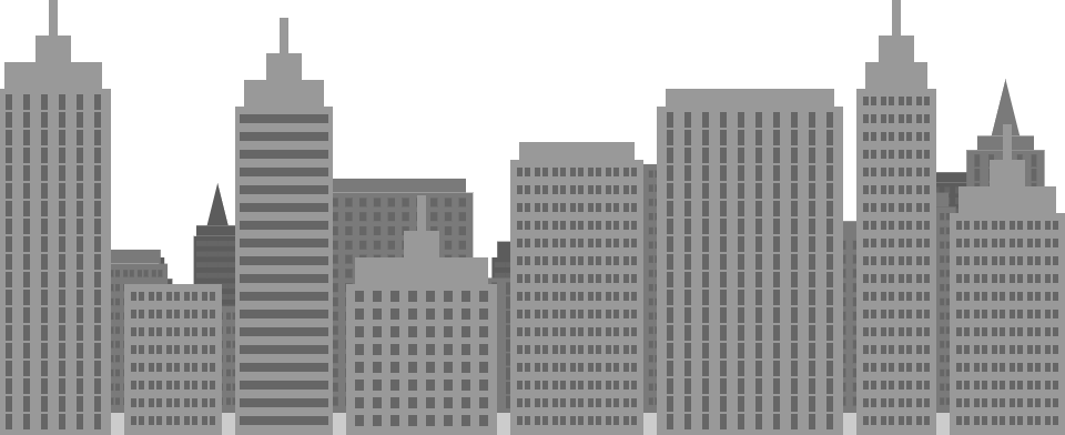 Jpg Transparent Download Architecture Clipart Skyscraper - Urban Area Drawing Easy (960x392), Png Download