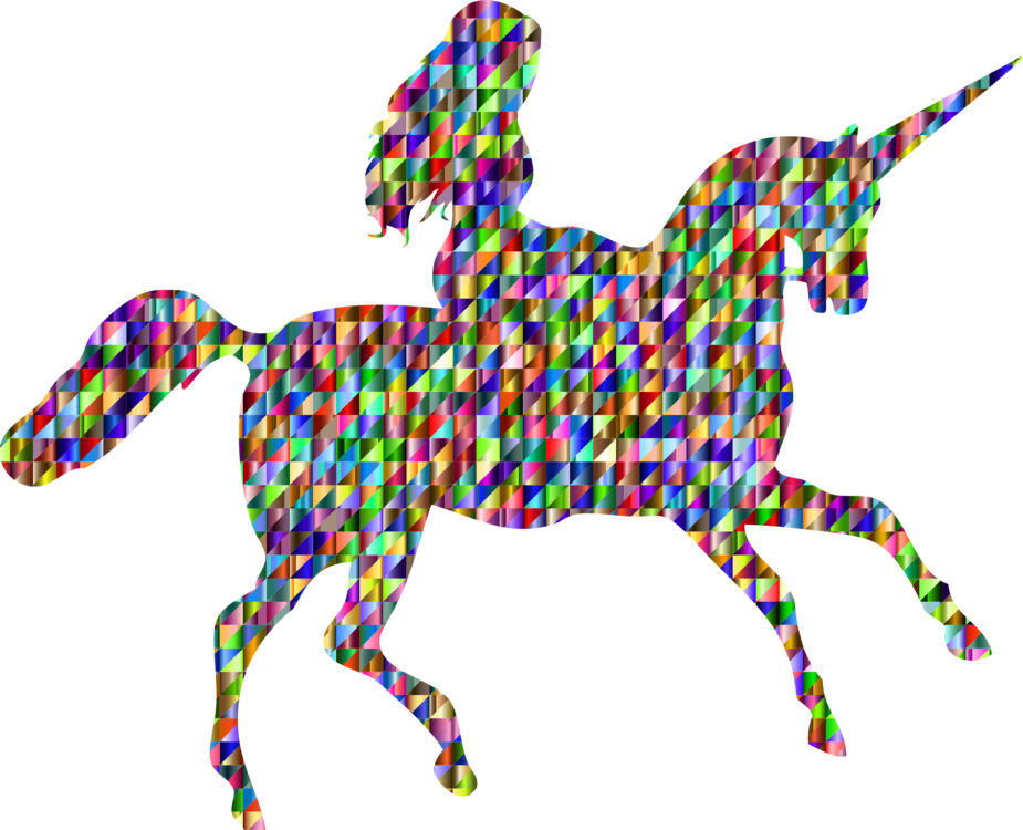 Unicorn Equestrian Horse Silhouette Drawing - Thank God Notebook/journal/diary (925x750), Png Download