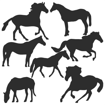 Horse Silhouette Set Svg Scrapbook Title Cat Svg Cut - Quest For Marriage: (a Guy-friendly Relationship Book) (432x432), Png Download