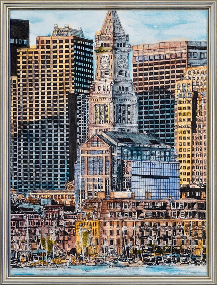 Cityscape - Boston - Boston (550x550), Png Download