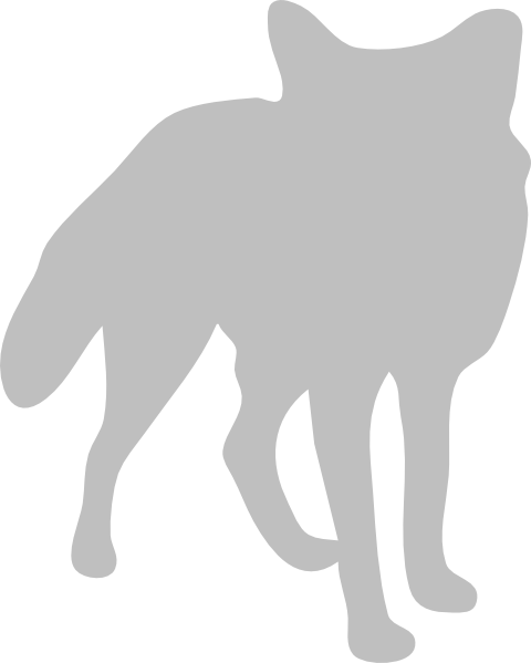 Fox Clipart Silver Fox - Fennec Fox Silhouette Clipart (480x599), Png Download