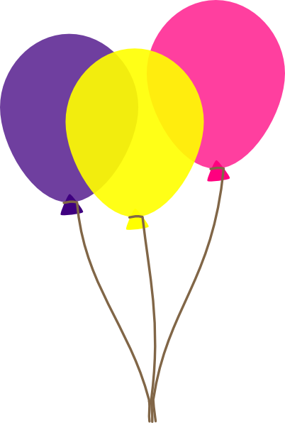 Colors Clip Art At Clker Com Vector - Balloon Clipart (402x596), Png Download