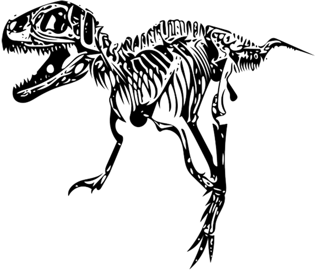 Skeleton Svg T Rex - T Rex Skeleton Png (960x540), Png Download