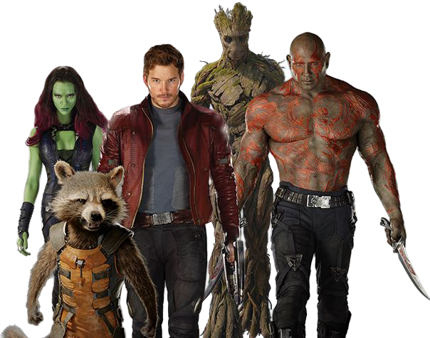 Guardians Of The Galaxy Png Photos - Guardians Of The Galaxy Team Movie (604x475), Png Download