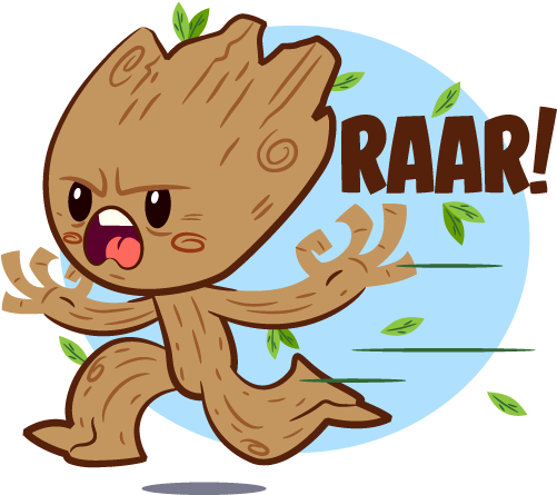 Available Now At The Facebook Sticker Page - Guardians Of The Galaxy Facebook Stickers (500x500), Png Download