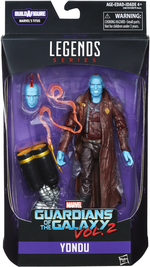 Marvel Legends 2017 Yondu Figure Packaged - Marvel Guardians Of The Galaxy 6-inch Legends Series (582x868), Png Download