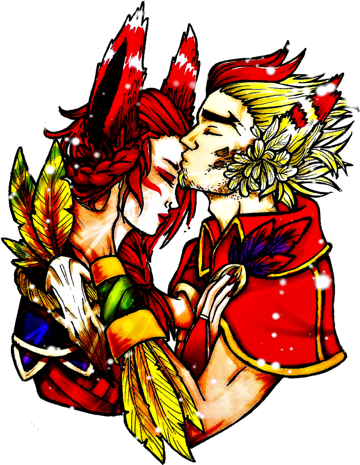 Xayah Rakan (1239x1600), Png Download