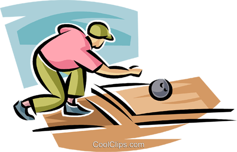 Person Bowling Royalty Free Vector Clip Art Illustration - Person Bowling Clipart (480x309), Png Download