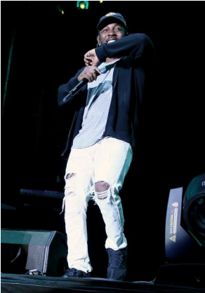 Cheap Authentic Kendrick Lamar Rocks Reebok Ventilator - Outside Lands Music And Arts Festival (500x416), Png Download