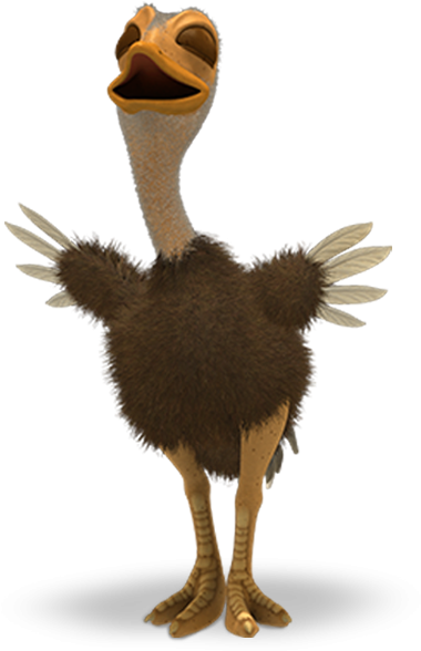 Baby Ostrich - Jungle Beat (592x824), Png Download