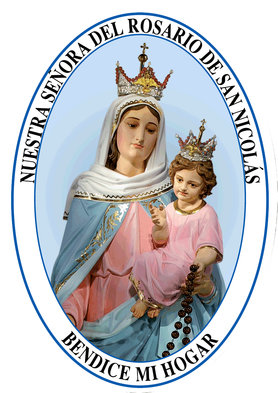Adhesivo De Ns Del Rosario De San Nicolas - Nuestra Senora Del Rosario De San Nicolas-rezos Y - (1180x1417), Png Download