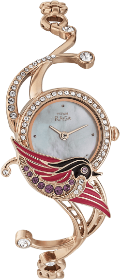 Titan Raga Garden Of Eden Women Regular Metal Watch - Titan Raga Analog Watch For Women (444x600), Png Download