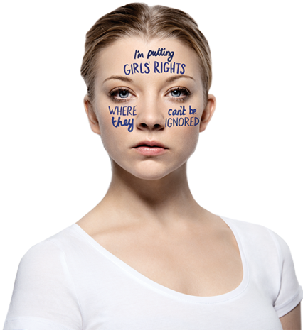 Natalie Dormer - Face Up Natalie Dormer (425x482), Png Download