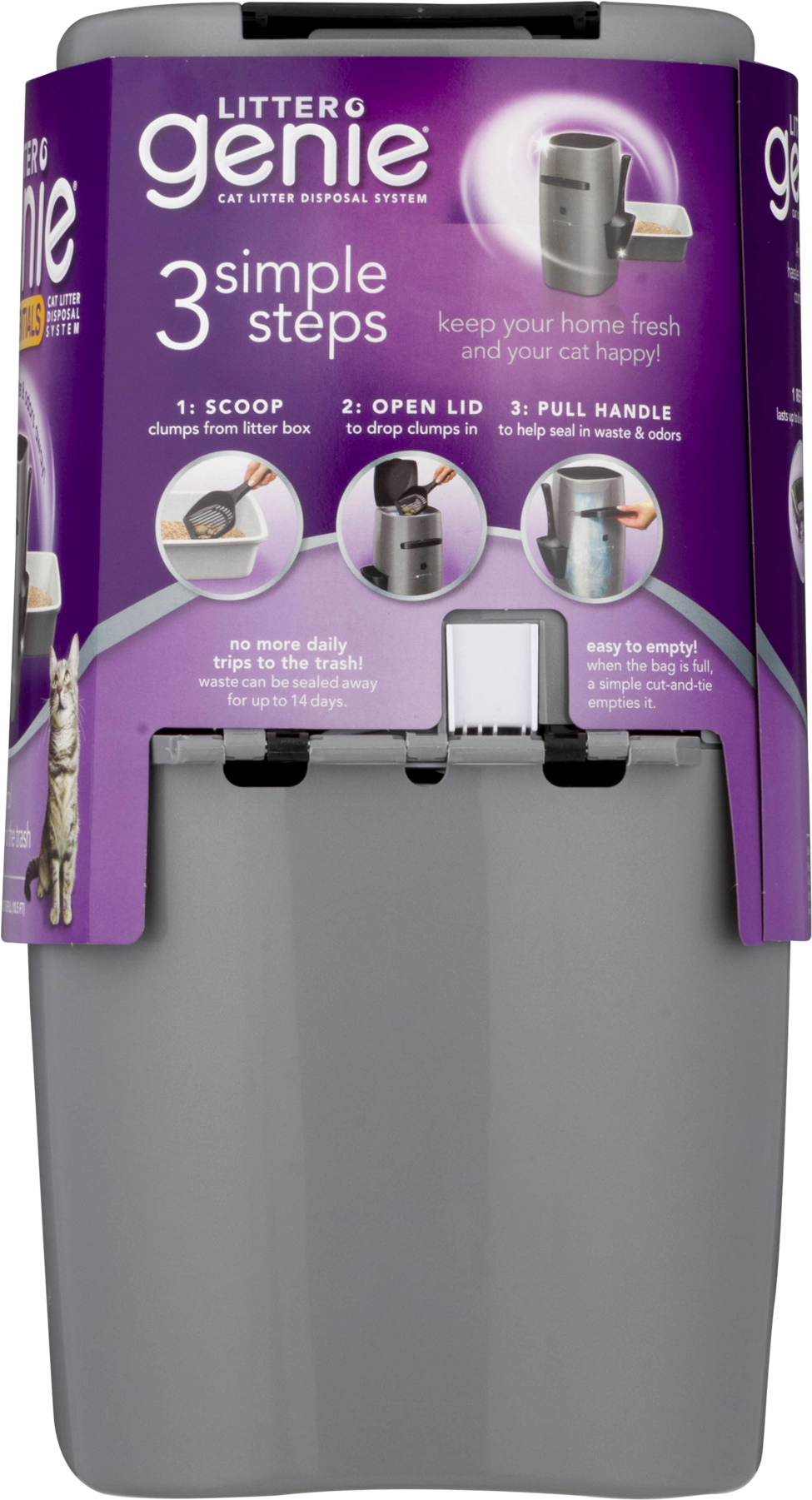 Litter Genie, Cat Litter Disposal Pail (color Varies) (1800x1800), Png Download