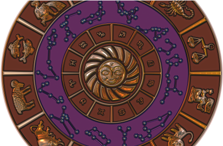 Zodiac Sign - 5'x7'area Rug (480x300), Png Download
