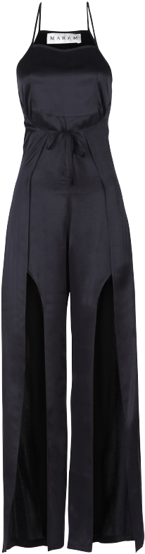 Halter Wrap Jumpsuit - Gown (800x800), Png Download