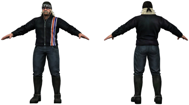 Download Zip Archive - Wwe Immortals Hulk Hogan Renegade (750x650), Png Download