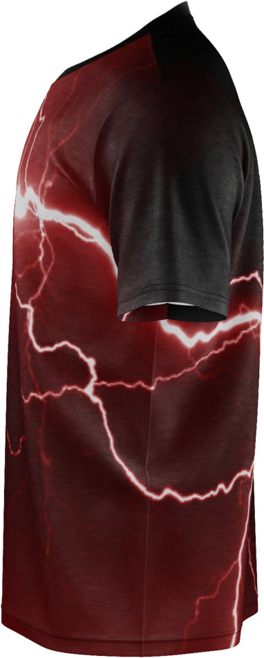 Red Lightning Mens T-shirt - Pencil Skirt (1024x1024), Png Download