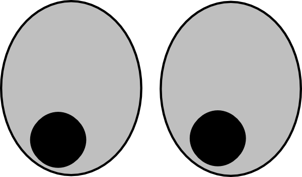 Eye - Clip - Art - For - Kids - Clipart Eyes No Background (600x353), Png Download