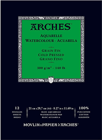 Arches Cold Press Watercolor Pad 9 X12 (500x500), Png Download