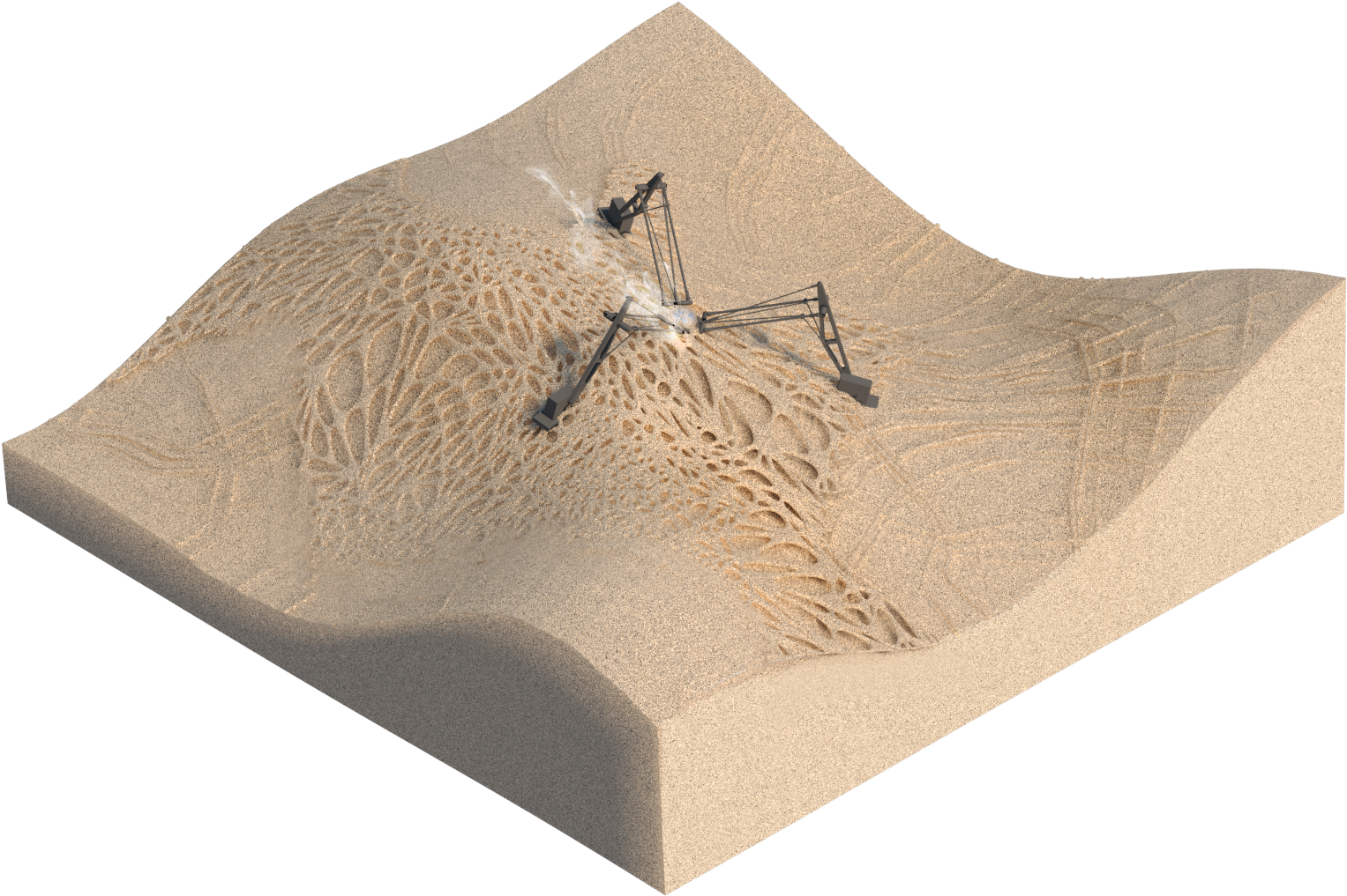 As The Wind Blows More And More Sand Accumulates On (1600x1200), Png Download