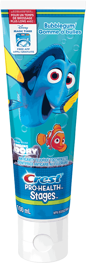 Crest Pro-health Stages Finding Dory Toothpaste - Crest Pro-health Stages Finding Dory Toothpaste, Bubblegum (1200x1200), Png Download