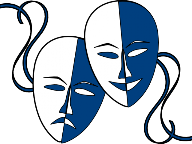 Theatre Masks Svg Clip Arts 600 X 444 Px (600x444), Png Download