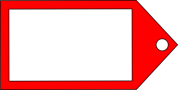 Red Tag Png - Price Tag Clip Art (600x305), Png Download