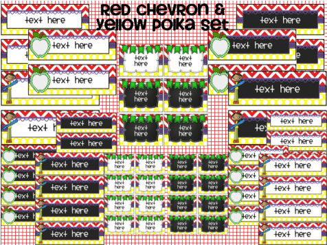 Primary Editable Labels, Desk Plates, And Banners With - Pattern (475x475), Png Download