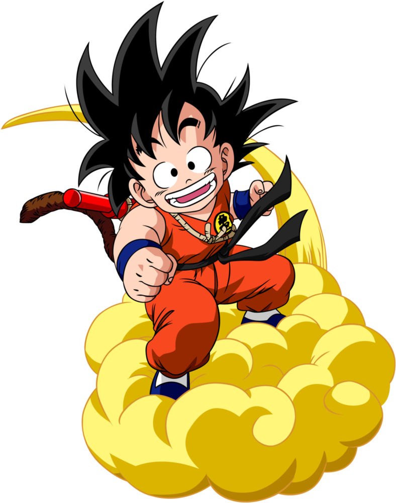 Restauraci N De Una Imagen De Baby De Dragon Ball Gt - Son Goku Flying Nimbus (793x1007), Png Download