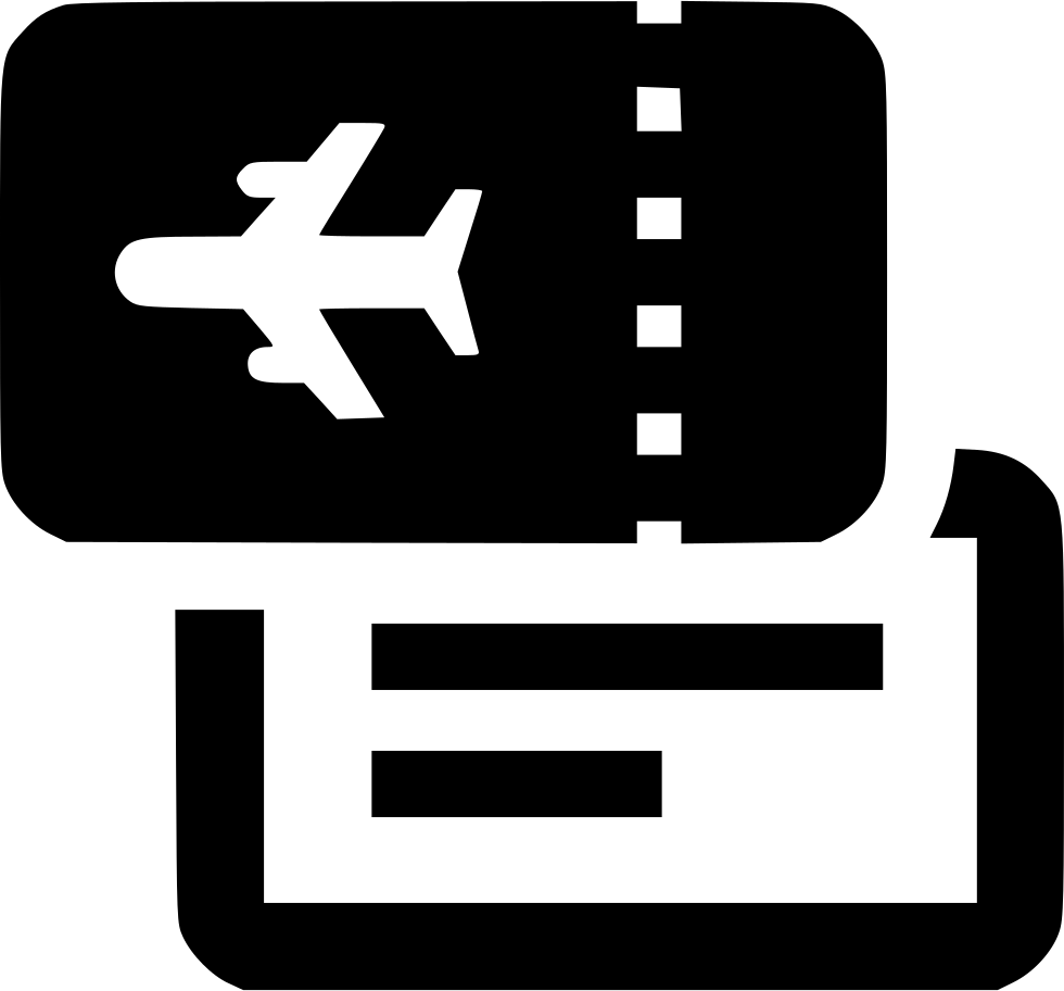 Plane Ticket Png Icon Free Download Onlinewebfonts - Ticket Icon Png (980x912), Png Download