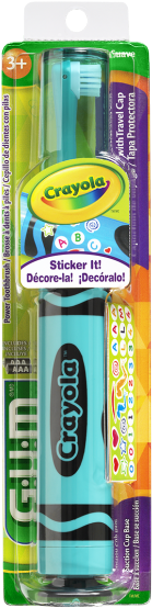 Gum® Crayola™ Power Toothbrush, Ages 5 - Gum Crayola Power Toothbrush Red R16032 Soft (600x600), Png Download