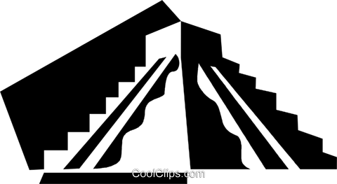Aztec Pyramid Royalty Free Vector Clip Art Illustration - Clip Art (480x263), Png Download