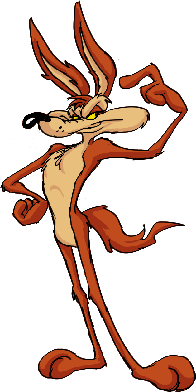 Coyote Clipart Wiley - Road Runner Wolf Png (900x1288), Png Download