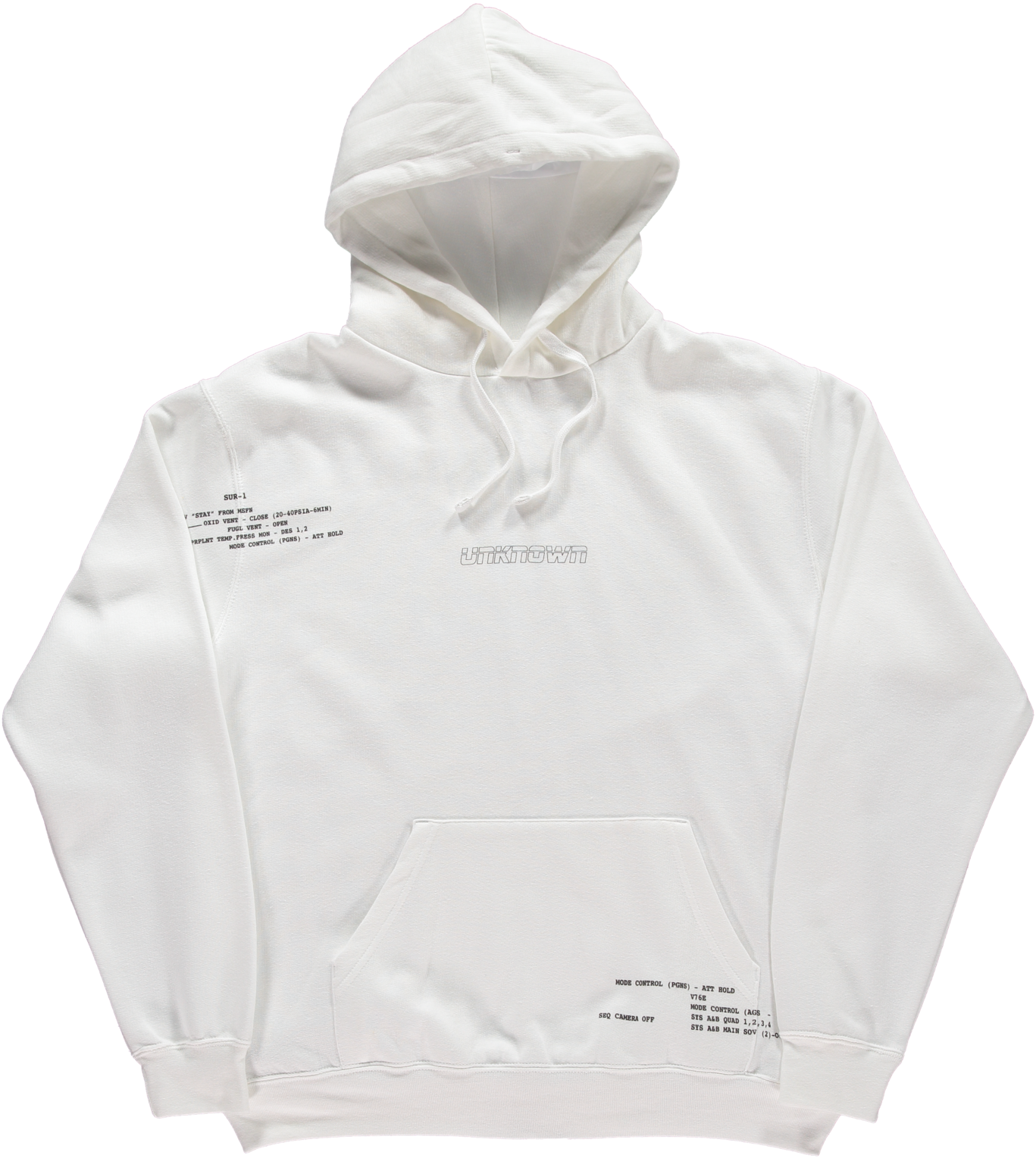 White Moon Landing Hoodie - Hoodie (1601x2048), Png Download