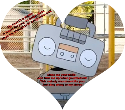 Stereo Heart - Cartoon (400x350), Png Download