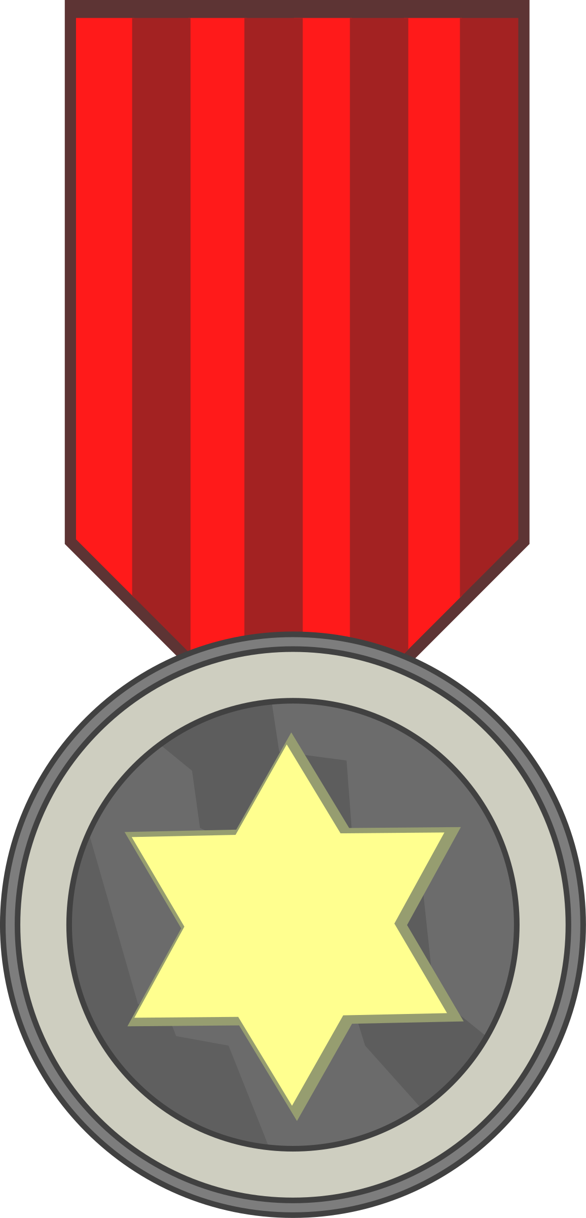 Star Award Big Image - General Medal Clipart (1156x2400), Png Download