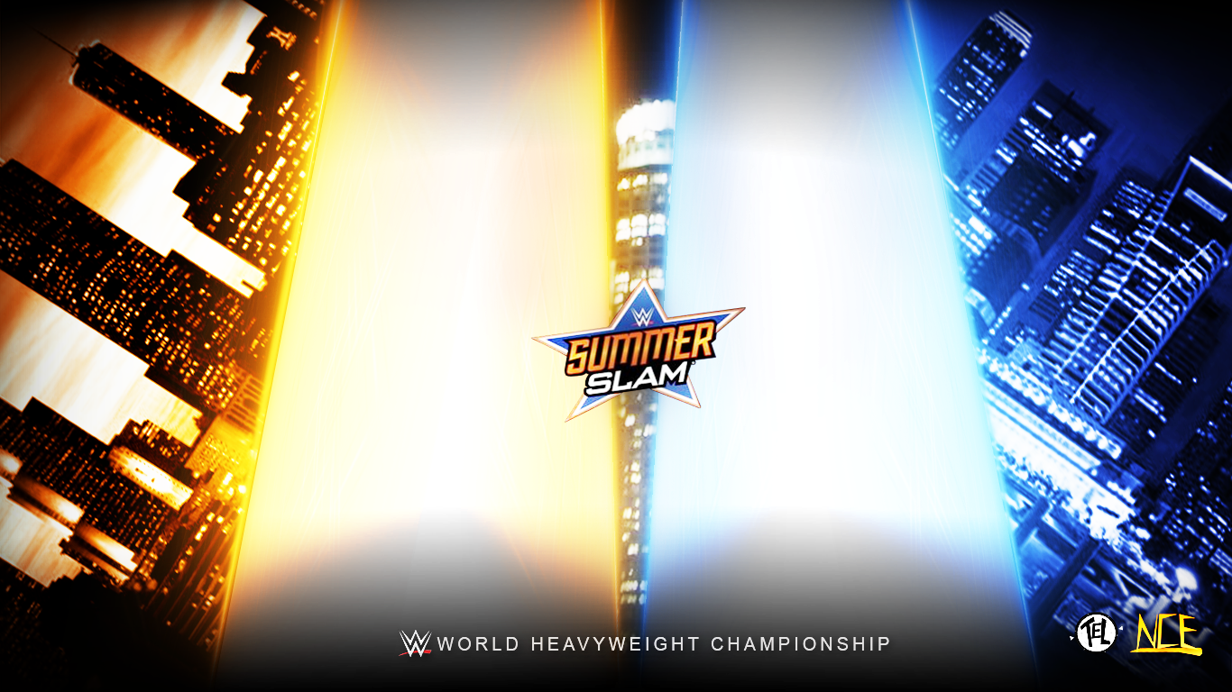 Wwe Match Card Template - Ronda Rousey Summerslam 2018 (1366x768), Png Download