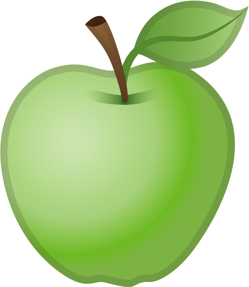 Green Apple Icon - Emoji Manzana Verde (1024x1024), Png Download