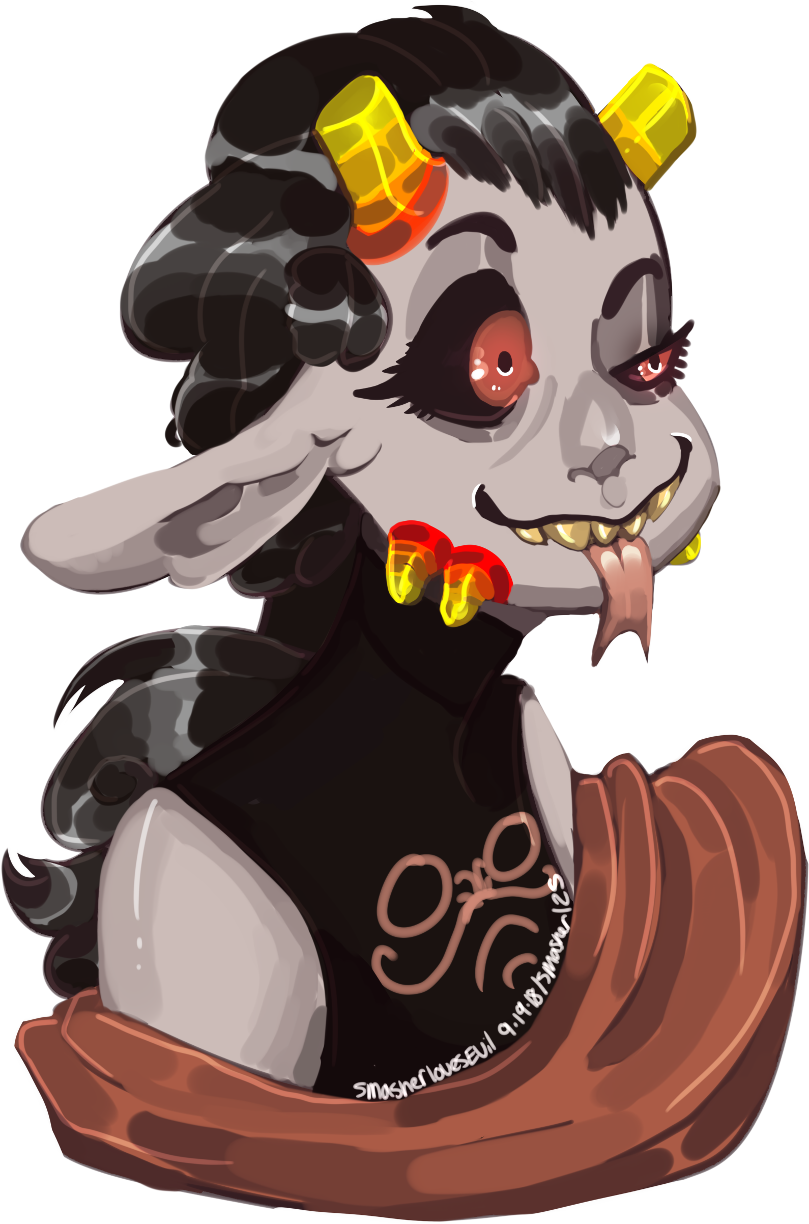 Smasherlovesevil Posted - - Cartoon (3300x3000), Png Download