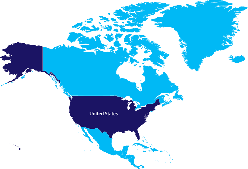 North America - Nord E Sud America (800x547), Png Download