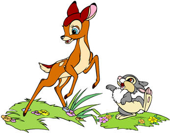 Bambi And Faline Tote Bag, Adult Unisex, Natural (400x400), Png Download