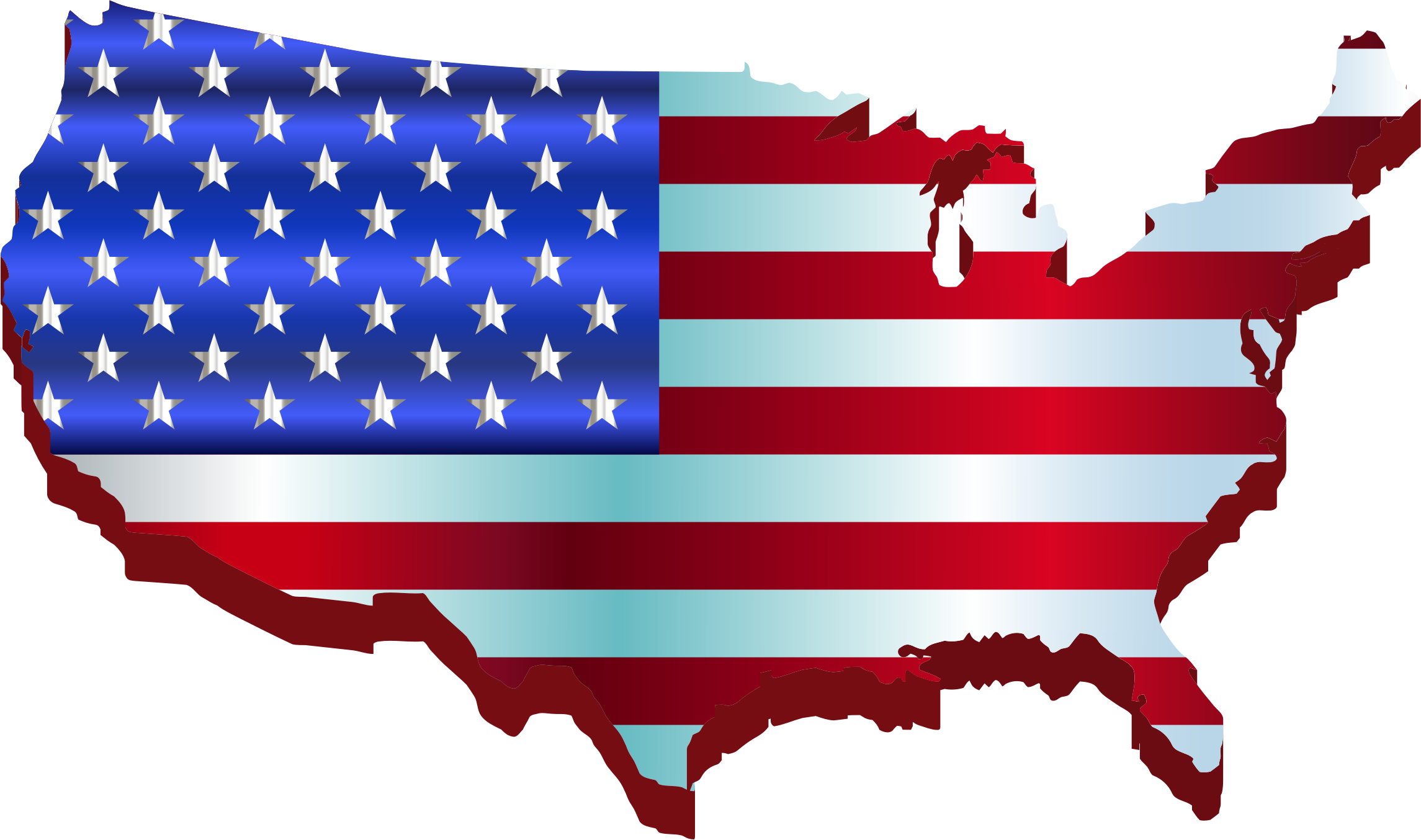 Download Hd 3d America Map Flag Enhanced Icons Png Free And Downloads Bandera Estados Unidos Png Transparent Png Image Nicepng Com