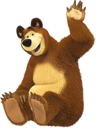 Imágenes De Masha Y El Oso Con Fondo Transparente, - Personaje Masha Y El Oso (320x427), Png Download