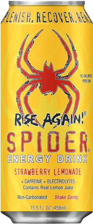 Spider Energy Drink Strawberry Lemonade - Energy Drink (450x450), Png Download